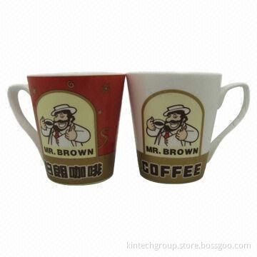 Promotional Cartoon Coffee Mugs, Made of Ceramic, Suitable for Gifts and Decorations